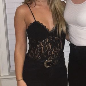 Black Lace Bodysuit